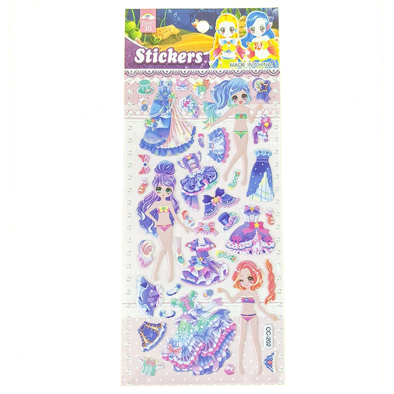 Award for kindergarten, children's three dimensional sticker, cute dinosaur for dressing up, in 3d format, Korean style, factory direct supply