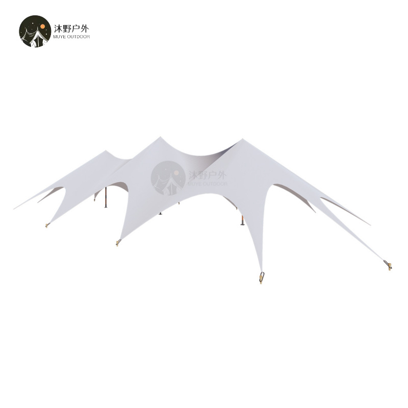 Muye al aire libre grande Wanzhong montaña camping dosel protección solar campamento a prueba de lluvia Super gran joroba carpa Oxford tela