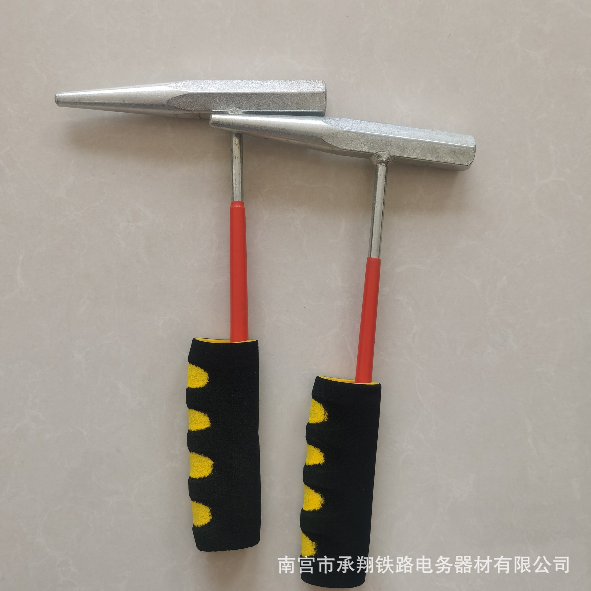 铁路信号冲子带防震棉塞钉冲子铁路电务安装工具六角圆锥钢轨冲子