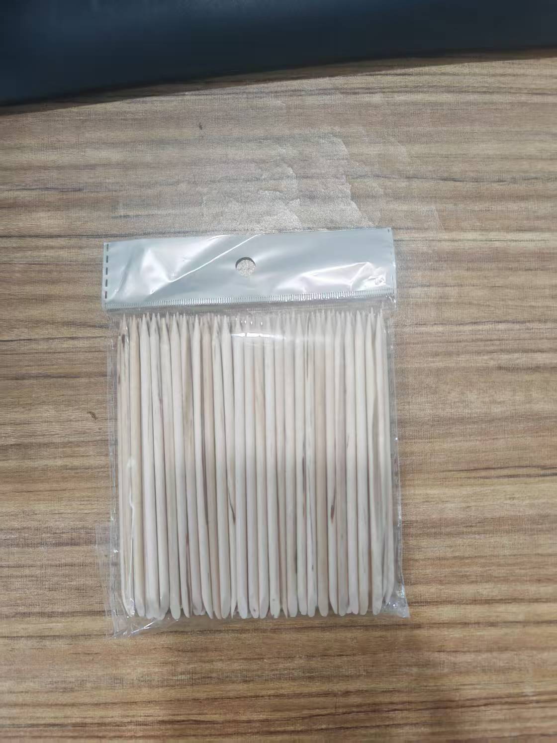 Transfronterizo de uñas desgaste de uñas naranja palo de taladro 100 piezas eliminación de piel muerta limpieza esmalte de uñas palo de madera 7,5 cm