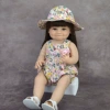 55cm small floral onesie, small straight legs, smile