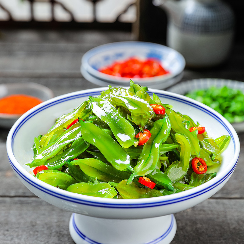 日式香辣海白菜 即食香辣裙带菜餐饮配菜凉菜200g*40袋/箱裙带菜|ru