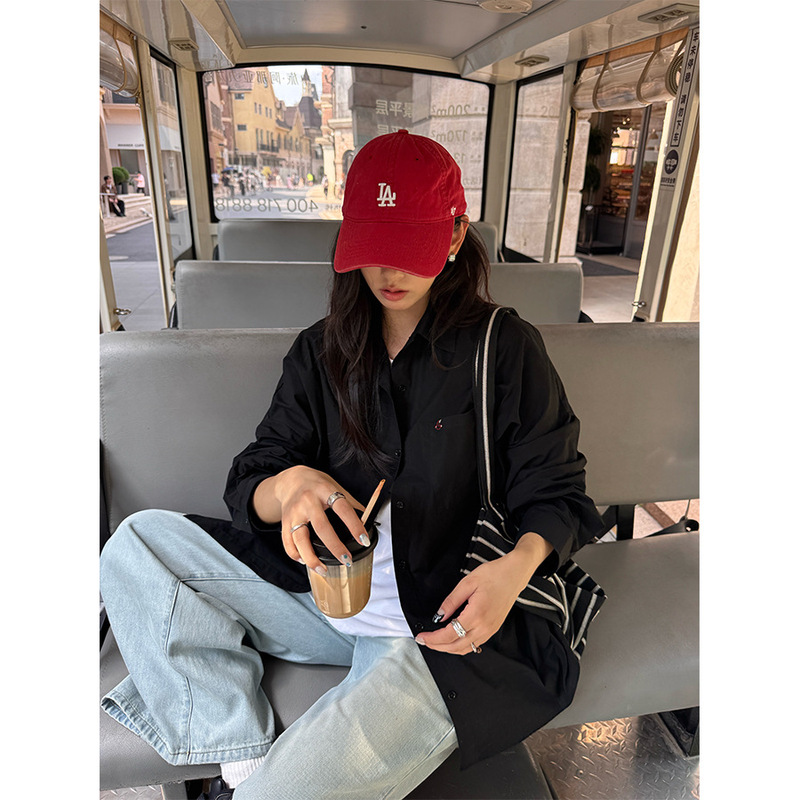 Guangzhou Huang Zheng Korean Style Shirt with Embroidered Design on the Back, Loose and Lazy Long-Sleeved Early Autumn Sun Protection Shirt for Women 530797