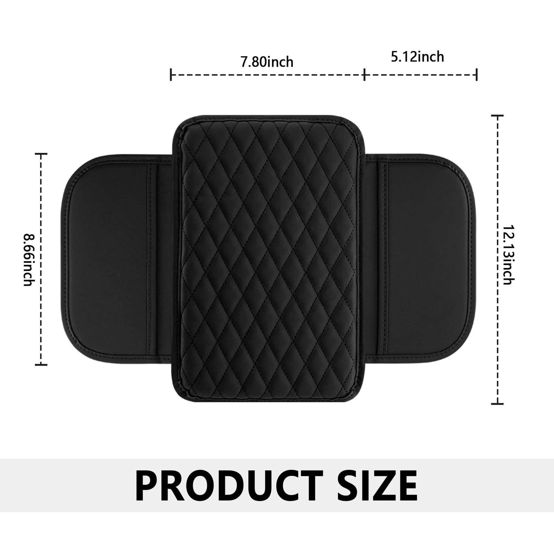 Car armrest box pad, universal for all seasons, stylish car storage pocket, elbow center heightening pad, multifunctional