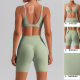 European and American New Autumn Quick-drying Tight Yoga Suit Running Leisure Naked Sports Training Fitness Suit for Women