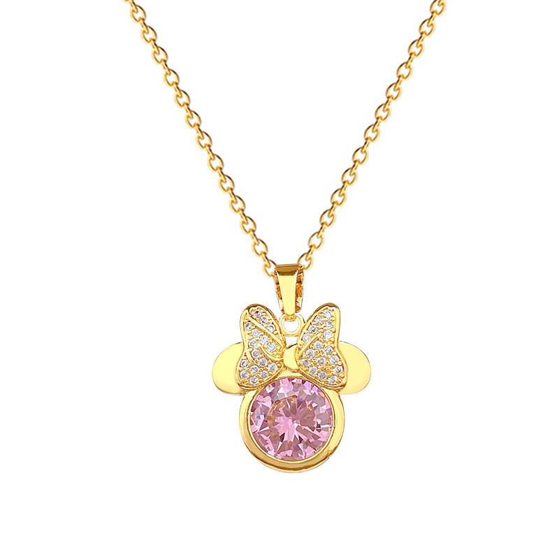 Edle Strass-halskette Für Damen Aus Titanstahl_voghion.com