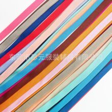 现货9/12mm涤纶彩色光滑针织空心卫衣绳带抽绳 裤腰绳无弹针织带