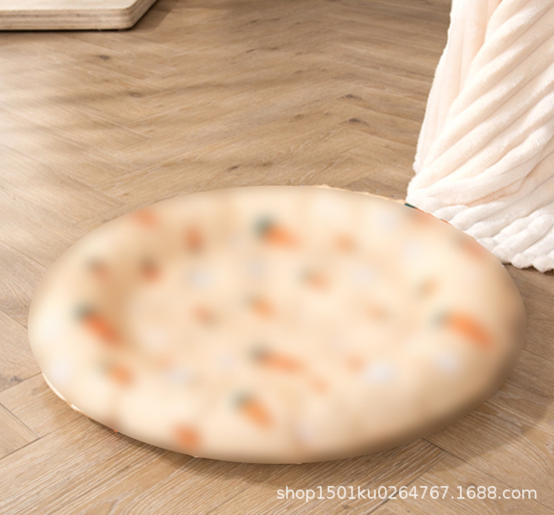 옛날 스타일의 토끼 당근 얼음 둥지