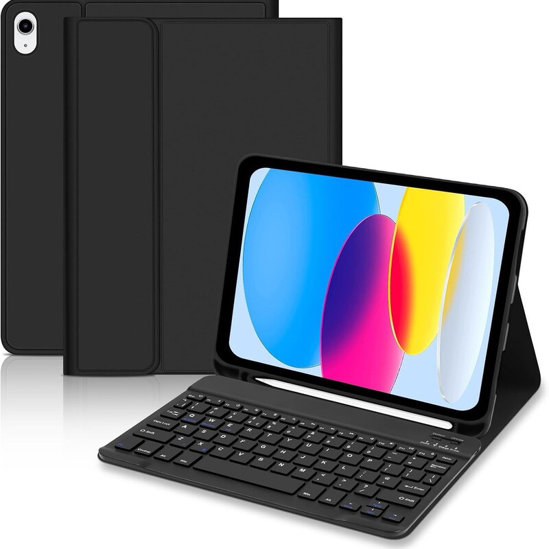 Suitable for Amazon iPad Keyboard Cover, Ipad11 Protective Case, Thin and Silent Bluetooth Keyboard Tablet Protection Suitable for Amazon iPad Keyboard Cover, Ipad11 Protective Case, Thin and Silent Bluetooth Keyboard Tablet Protection