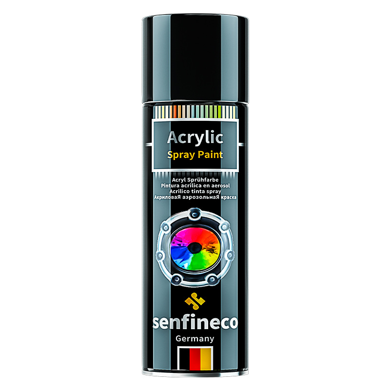 German brand automatic spray paint hand cranked paint graffiti matte black white color modified meta