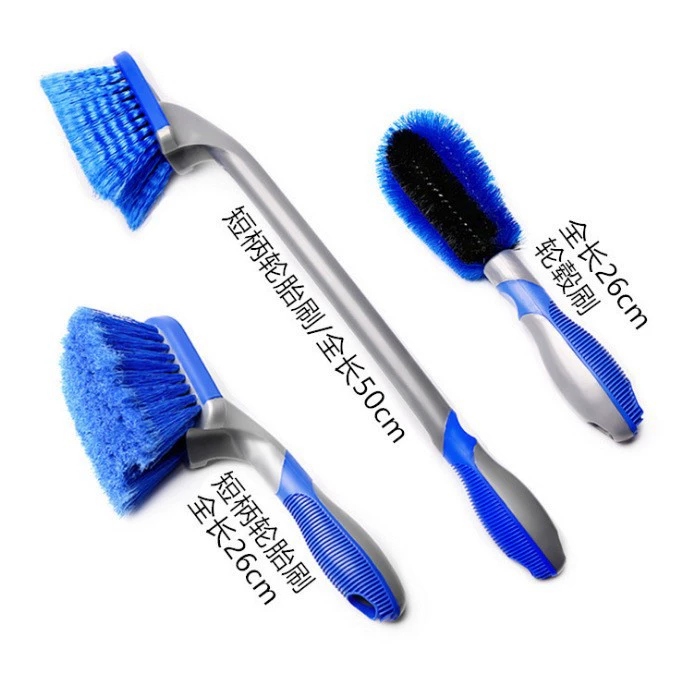 Инструмент для чистки автомобильных принадлежностей колес щетка шины с длинной ручкой сильный дезактивация автомобильный набор красоты синий