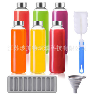 �羳18oz����ƿ�VȪˮƿ��֭���ƿ�r�̱�͸��ˮƿ��ˢ©������