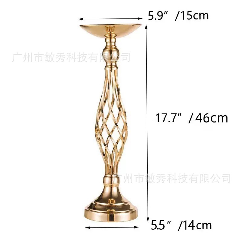 跨境热卖创意婚礼T台布置道具麻花造型餐桌花瓶路引花架装饰摆件|undefined
