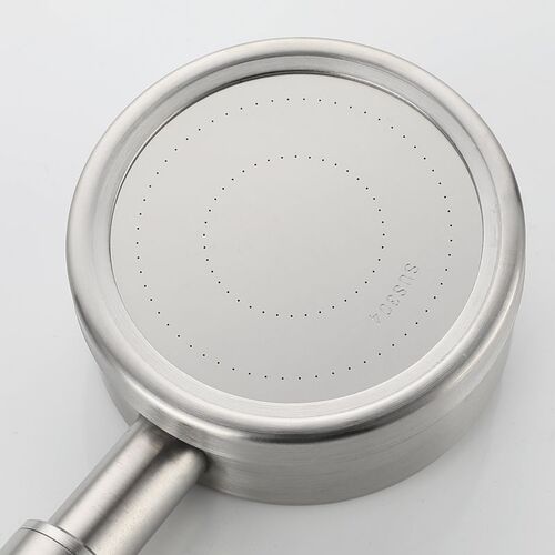 Powerful supercharged bath heater nozzle stainless steel small waist shower brushed shower set bathroom shower handheld shower head