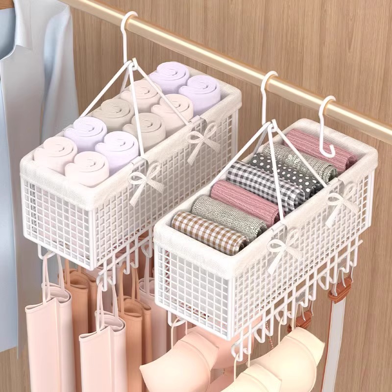 Almacenamiento de ropa interior almacén de dormitorio sujetador cabina almacén de estante armario de casa calcetín gancho estante