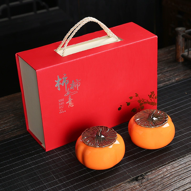 Small green tea, red (black) tea, gift box in gift box