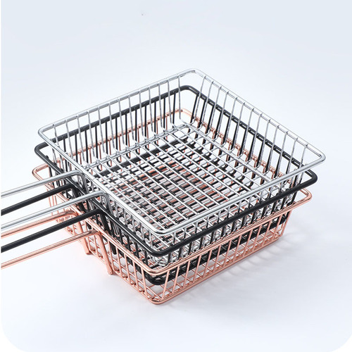 Square mini fry basket, restaurant fried chicken snack basket, American snack basket, creative French fries fry basket, French fries box