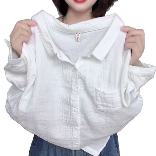 2025 Trendy Dopamine Korean Style Versatile Youthful Loose-Fitting Short-Sleeve T-Shirt with Retro Stand Collar, Suitable for Outerwear