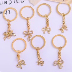 Temu AliExpress shein Xiyin Amazon 外国貿易人気ジュエリーシンプルなリボンキーホルダーペンダント