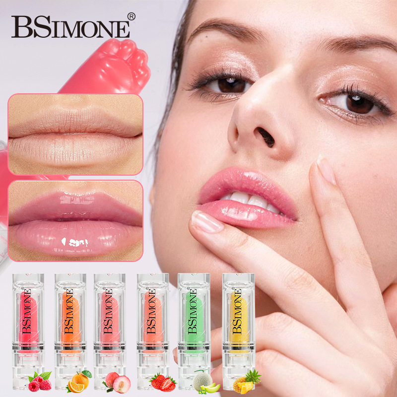 Bálsamo labial que cambia de color, hidratante, sabor a fruta, de alta calidad, cuidado de labios