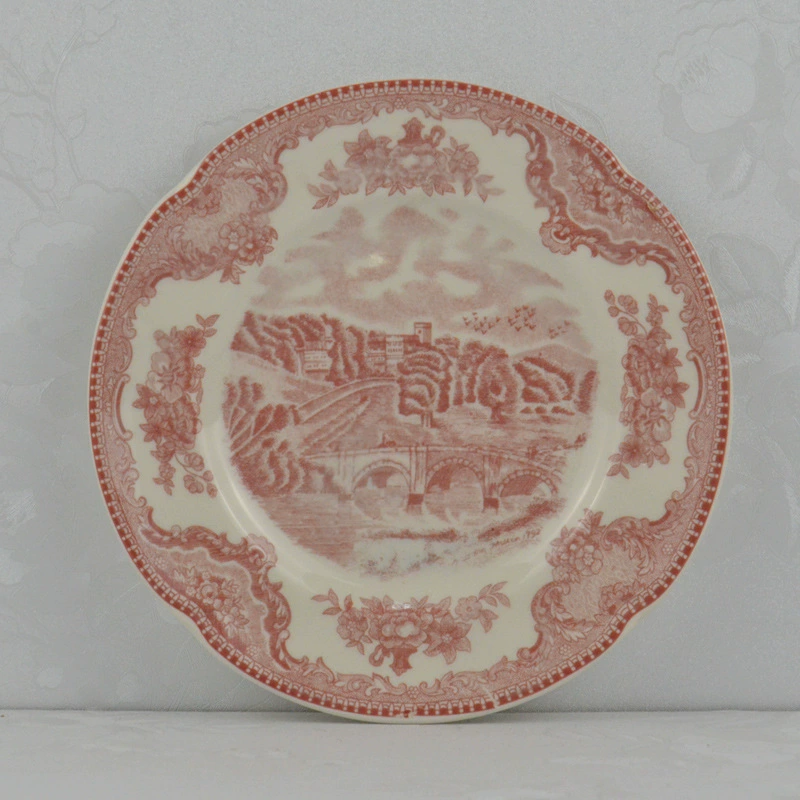 Последний заказ Wedgwood Red Castle серии модные западные блюда европейские тарелки для супа тарелки чаши и блюдца