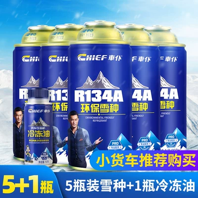 Air Conditioner Refrigerant R134A | Antifriz - 5-bottles-of-refrigerant-1-bottle-of-refrigeration-oil