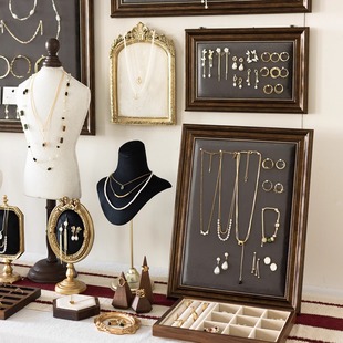 Jewelry photo frame display rack necklace portrait model rack jewelry earrings ring display market stall jewelry tray