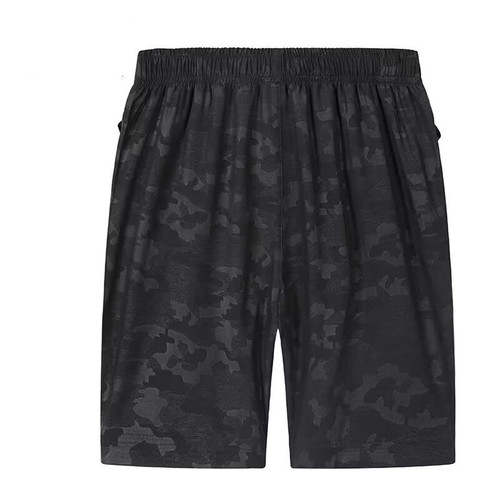 Summer Camouflage Shorts Men Casual Loose Big Pants Men Quick-dry Beach Pants Printed Thin Ice Silk Pants