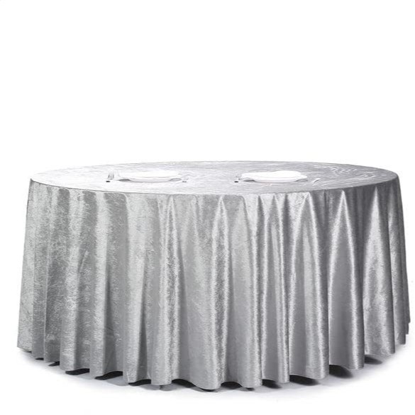 Cruzar la frontera de terciopelo de hielo espesado mantel casa hotel restaurante falda de mesa de franela gran puesto caja de banquete de mantel de color sólido