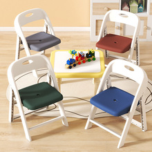 折叠凳子靠背马扎板凳加厚小椅子大人防滑幼儿园折叠椅儿童凳子