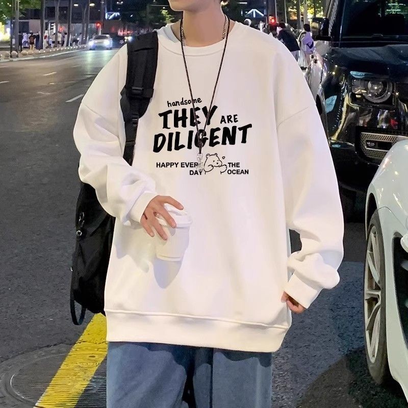 Spring, Autumn and Winter New Sweatshirts for Men, Round Neck, Long Sleeves, Loose, Trendy, Trendy Brand Students, Versatile Youth Tops Spring, Autumn and Winter New Sweatshirts for Men, Round Neck, Long Sleeves, Loose, Trendy, Trendy Brand Students, Versatile Youth Tops