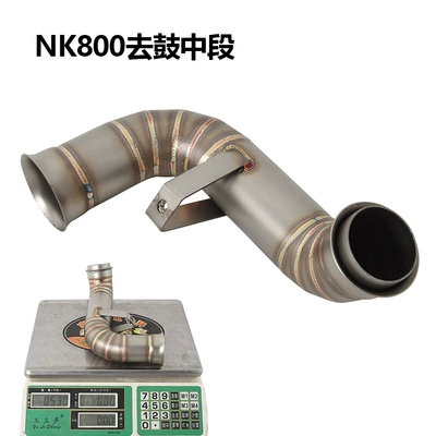 Exhaust pipe, Duke790/890Adv Modified Mt800Nk Front - nk800-goes-to-the-middle-of-the-drum