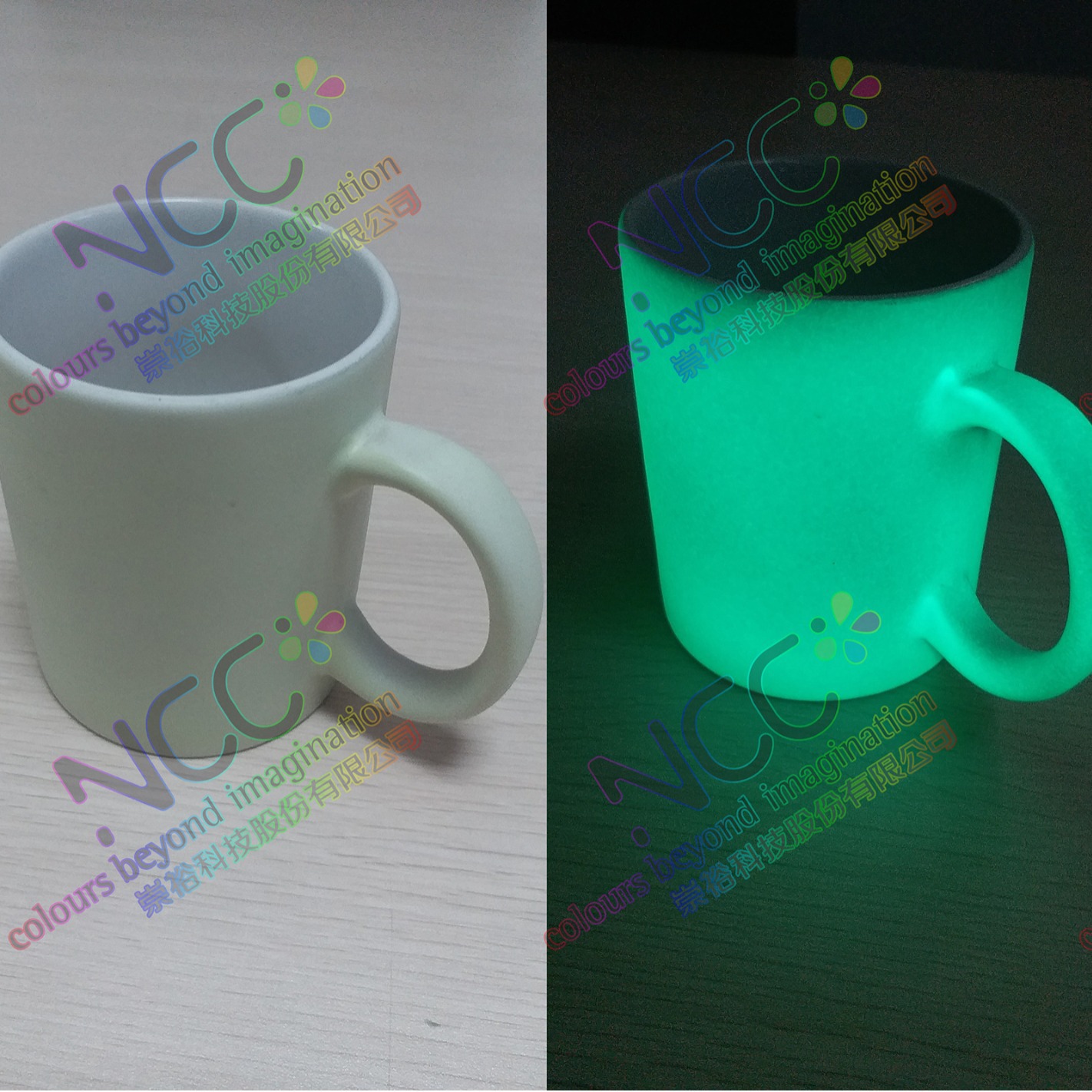 崇裕彩色高亮夜光发光油墨 蓄光黑暗中发光丝印油墨