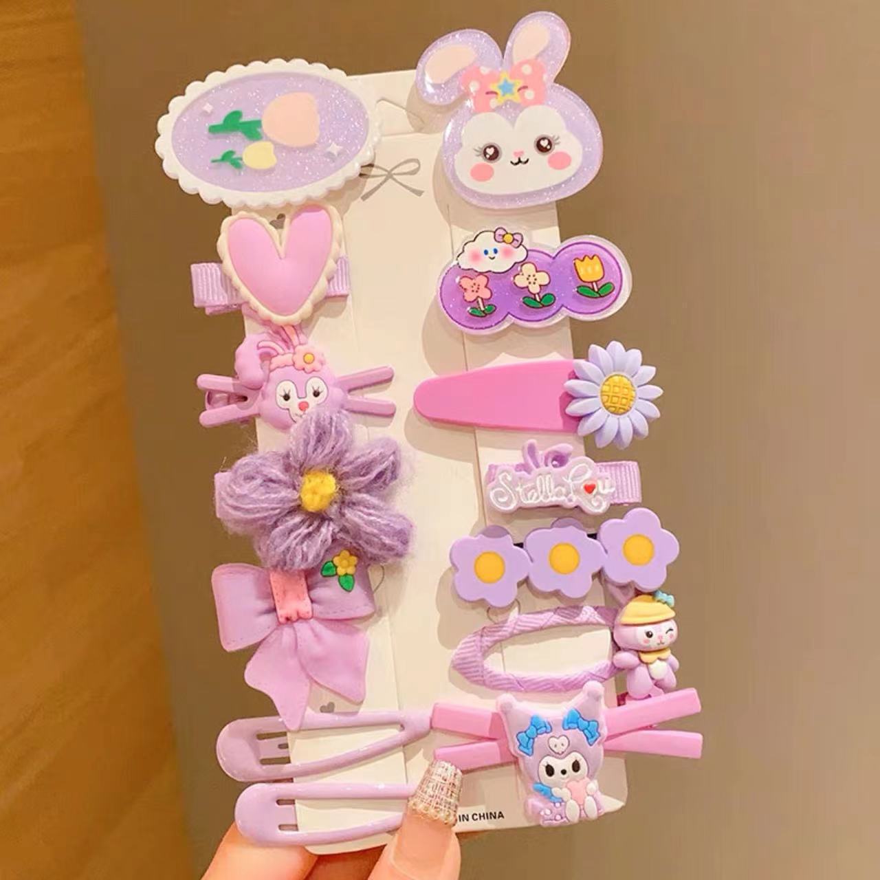 Nuevo clips de dibujos animados para niños coreanos lindos color de caramelo hecho a mano no daña el cabello frange clip para el cabello bebé clip para el cabello toque