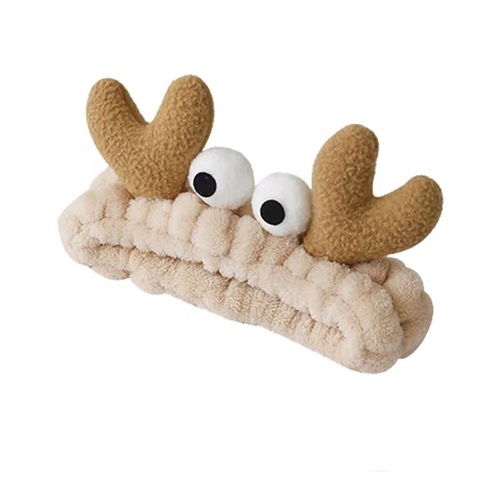 Korean version of Internet celebrity rabbit ears headband makeup face wash headband cute plush headband wide edge hairband hair accessories wholesale
