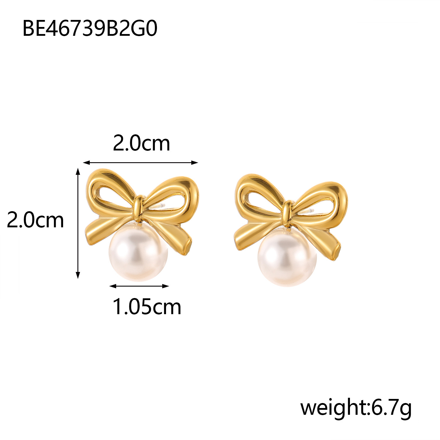 8g Weight 304 Stainless Steel Ear Needle Material Ear Studs Classification 1 Pair Quantity Holiday, Daily Occasion 304 Stainless Steel Material Bow Knot Pattern All Seasons Season Women's Gender Plating Design Elegant, Simple Style Style 1 Pair Elegant Simple Style Bow Knot Plating 304 Stainless Steel Ear Studs 8