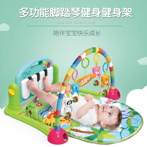 Baby Foot Piano Music Fitness Frame for 3-6-12 Month Babies, Cross-border Amazon Toy