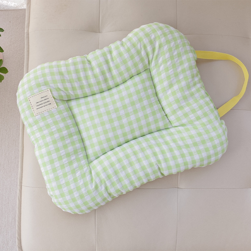 녹색 격자 무늬 매트