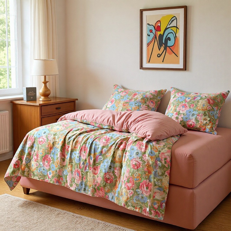 加厚全棉四件套磨毛床上四件套亲肤四季用复古款四件套a类母婴级