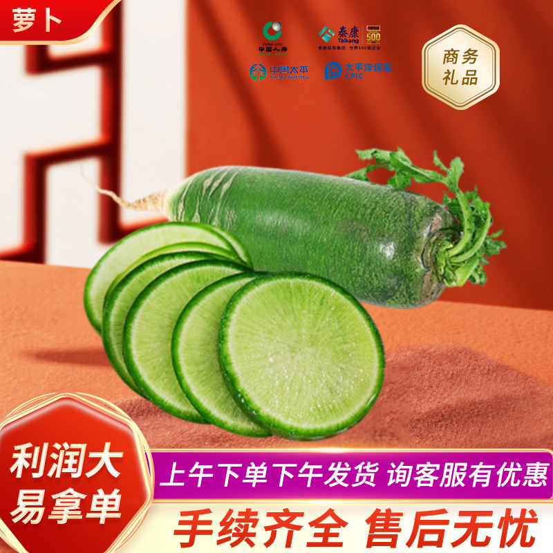 开门红金融银行保险随手礼潍县萝卜缤纷萝卜500g礼盒批发价优