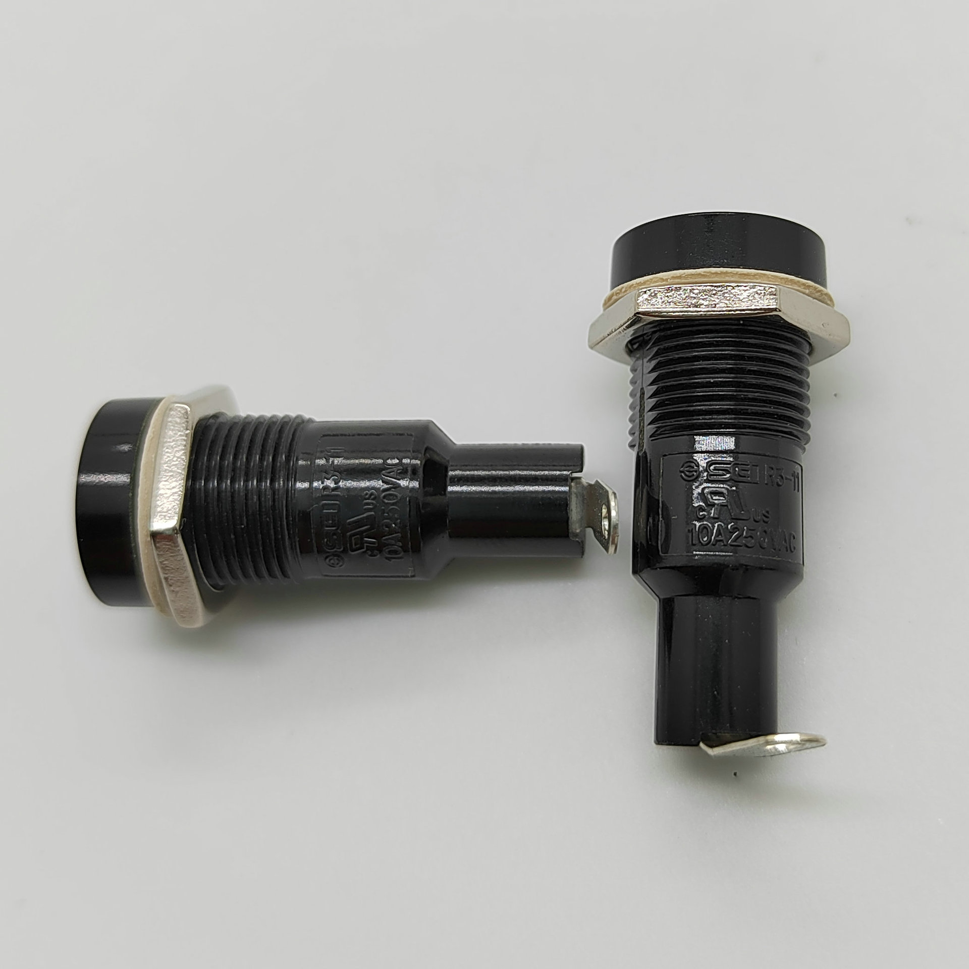 新进R3-11保险丝座金属圈5*20一字型保险管座10A/250V保险盒FUSE