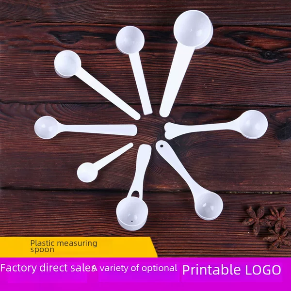 Factory 1/2/3/5/10g milk powder spoon creative kitchen multi-gram spoon LOGO plastic measuring spoon wholesale