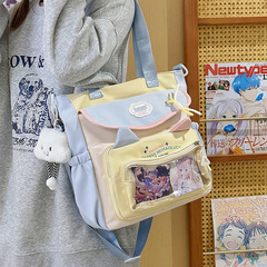 高見えする学習塾バッグ 女子中学生・高校生向け 斜めがけバッグ 多用途 ポリッシュバッグ さわやかで甘い シンプル 塾バッグ ショルダーバッグ
