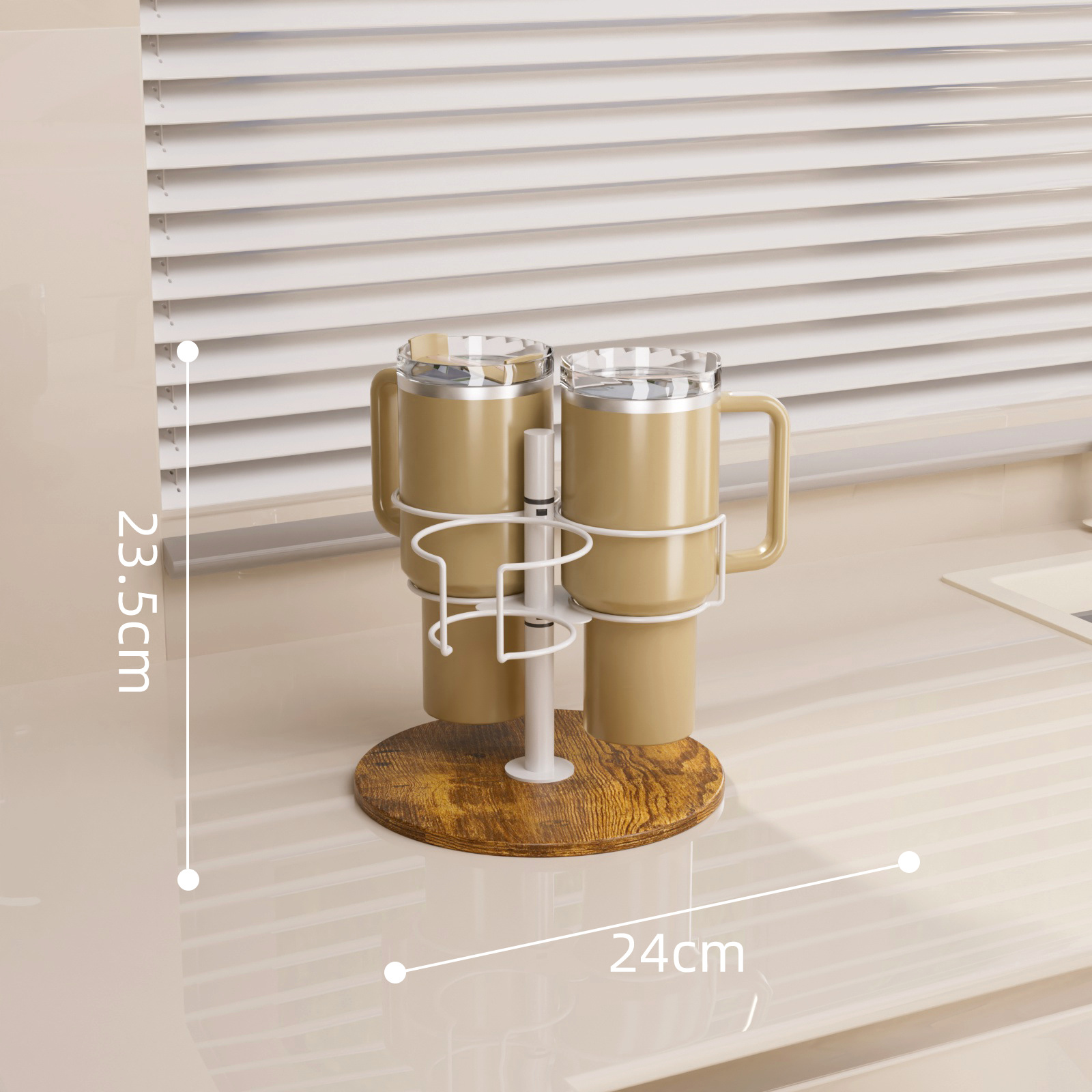 백목판 회전 3컵 모델 [TY-BJ-04-B]