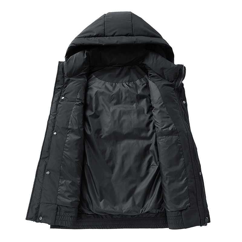 Chaleco de sombrero desmontable para hombres otoño y invierno chaleco de algodón caliente chaleco de chaleco de hombre puede ser un cabello