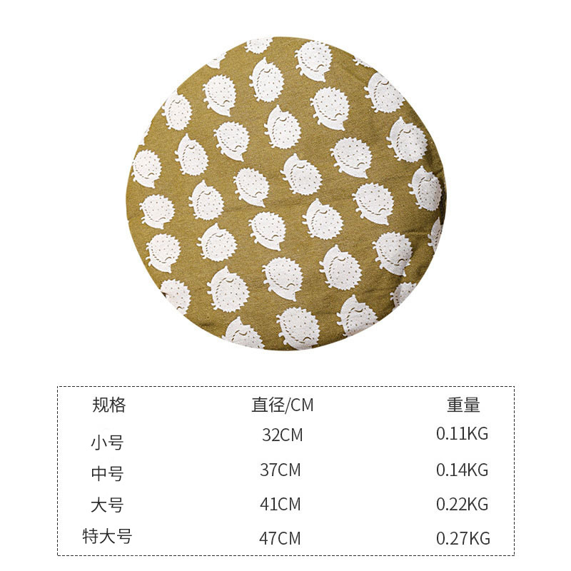 Ronda de ratán nido de gato tejido a mano japonés nido de ratán cattail nido de mascotas estera redonda perrera al por mayor transfronteriza