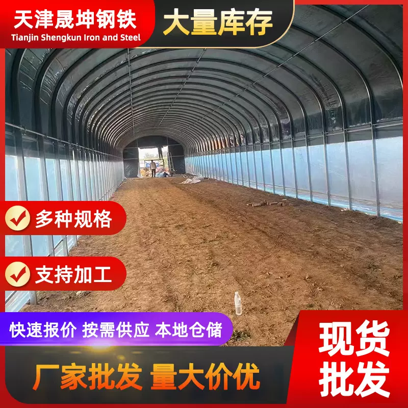 温室大棚设计厂家 畜牧养殖大棚 农业养殖大棚Q235B 家禽养殖大棚