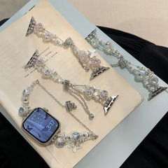 ハートドリル蝶ジッパー金属バンド適用apple appleアップル腕時計iwatch98世代765工場