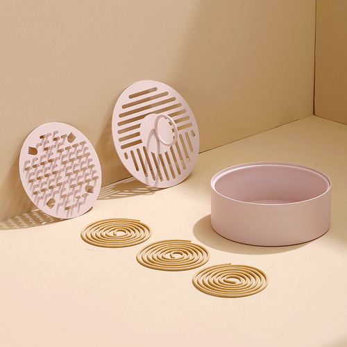 Iron mosquito coil stand household mosquito coil holder fireproof and heat-resistant with lid large size creative sandalwood and agarwood incense burner box