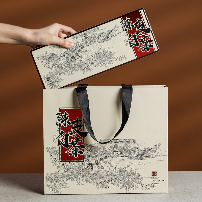 Live broadcast of the same tangerine peel white tea 2015 Gongmei with 2013 Xinhui tangerine peel small square slices biscuit tea 180g